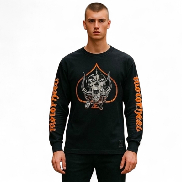 Roark Other - MOTORHEAD Snaggletooth Run Amok Band Long Sleeve T-Shirt Mathis War Pig‎ Medium